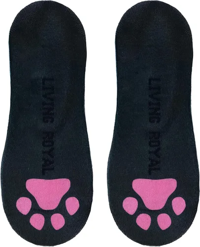 Vista 3 de Living Royal Calcetines de corte bajo Calcetines gráficos, agarre de goma, felpa, diseños vibrantes, calcetines divertidos, unisex