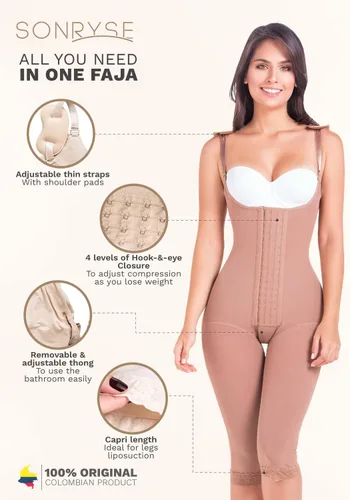 Vista 4 de Sonryse Faja Colombianas Post Surgery Compression Garment Stage 2 Fajas Reductoras y Moldeadoras