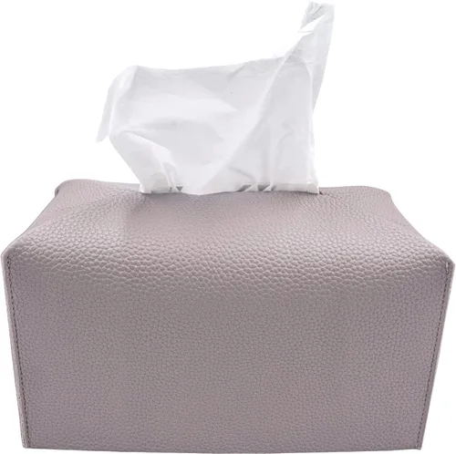 Vista 32 de Carrotez Funda para caja de pañuelos, soporte cuadrado de piel sintética refinada, soporte decorativo para encimera de tocador de baño, mesitas