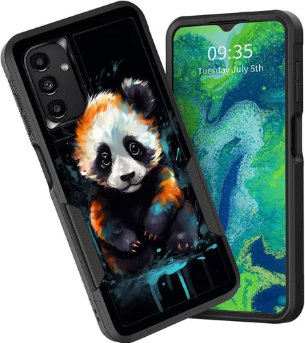 Vista 46 de Funda para Galaxy A15 5G, doble capa híbrida resistente a prueba de golpes, policarbonato duro, silicona suave, TPU, funda protectora para Samsung