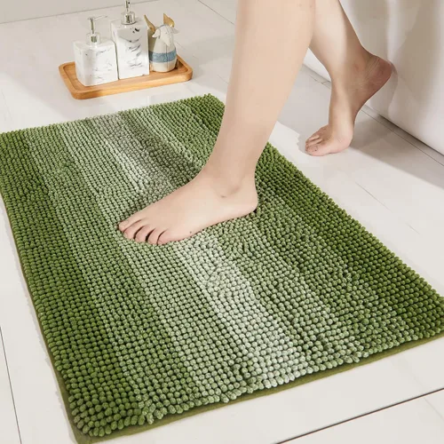 Vista 8 de COSY HOMEER Tapete de baño alfombrillas hechas 100 % de poliéster, muy suaves, antideslizantes absorbe el agua especiales para lavar a máquina