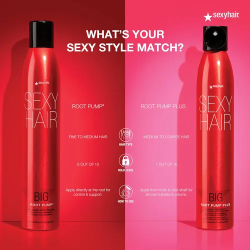 Vista 7 de SexyHair Big Root Pump Plus Espuma en Spray Volumizadora Volumen con Alta Fijación Hasta 72 Horas de Resistencia a la Humedad