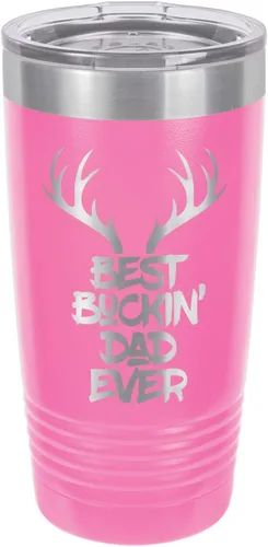 Vista 13 de Best BuCKIN Papá Ever-B - Vaso de bebida con pajita (20 onzas), color negro