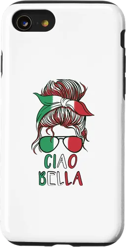 Vista 18 de Ciao Bella Italian Woman with Sunglasses Flag Italy Colors Case for iPhone 17