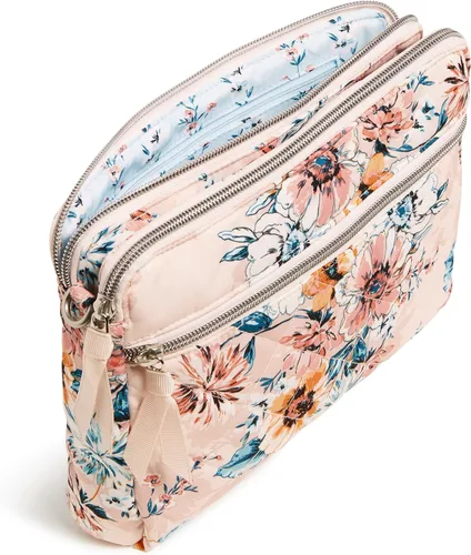 Vista 5 de Vera Bradley Bolso cruzado de sarga de rendimiento para mujer con triple compartimento