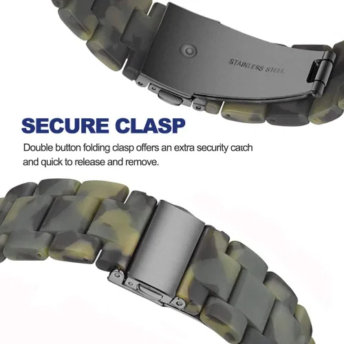 Vista 5 de Correa compatible con Samsung Galaxy Watch 6/6 Classic/Galaxy Watch 5/5 Pro / 4/4 Classic / 3 de 1.61 pulgadas / Active 2, correa de repuesto
