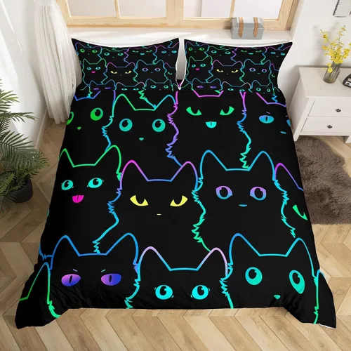 Vista 21 de Funda de edredón de oso de caza, tamaño individual, juego de ropa de cama rústica de animales del bosque para niños y niñas, funda de edredón a Oso
