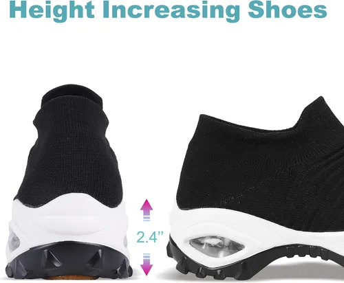 Vista 6 de ENOSKY Zapatos anchos para mujer, zapatos antideslizantes para mujer, zapatos de soporte de arco para mujer, zapatos deportivos hipersuaves