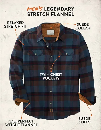 Vista 4 de Legendary Whitetails - Camisa Legendary de franela para hombre