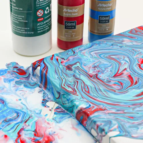 Vista 5 de Artecho Medio de Efectos de Vertimiento 8oz / 236ml, Medio Acrílica para Pintura Acrílica Medio acrílico, para pintura acrílica
