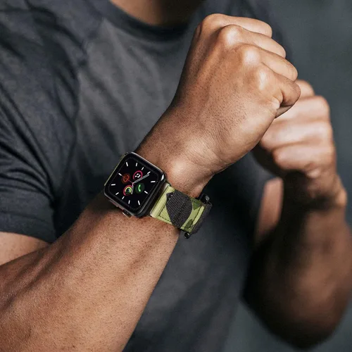 Vista 5 de Compatible con Apple Watch Band de 1.496 pulgadas/1.575 pulgadas/1.614 pulgadas/1.654 pulgadas/1.732 pulgadas/1.772 pulgadas, pulsera deportiva
