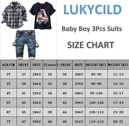Vista 2 de LUKYCILD Ropa de niño Ropa de bebé niño Ropa para niños pequeños