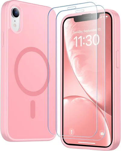 Vista 67 de SPIDERCASE Funda magnética translúcida diseñada para iPhone 11, con 2 protectores de pantalla de vidrio templado, antihuellas, para iPhone 11 de 6.1
