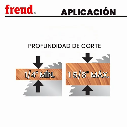 Vista 5 de Freud LU80R010: Hoja Ultimate de 10" para madera enchapada y melamina