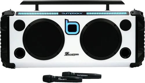 Vista 10 de Bumpboxx Flare8 Pro Boombox Bluetooth portátil, negro, 2 micrófonos