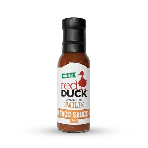 Vista 7 de Red Duck Salsa orgánica para tacos Actually Spicy, sin gluten, totalmente natural (picante, 8 onzas líquidas)