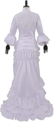 Vista 5 de Fortunehouse Vestido victoriano de Bustle disfraz de Halloween Steampunk victoriano gótico cosplay