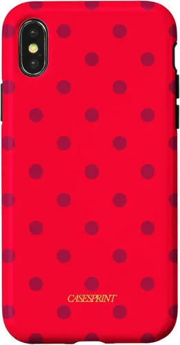 Vista 5 de Carcasa para iPhone 17 con diseño de lunares de sandía rojos