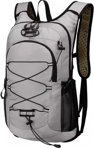 Vista 11 de Mochila ligera de hidratación para ciclismo, mochila de gran capacidad para viajes, senderismo, escalada, esquí, correr, para hombres y mujeres Negro