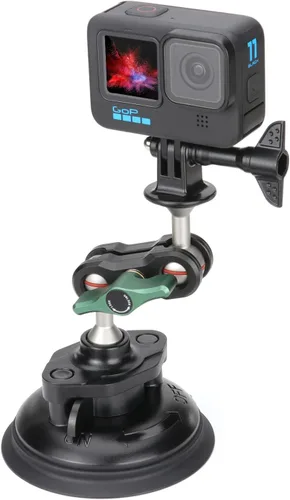 Vista 8 de SEASKY S1 Potente cámara deportiva con ventosa para GoPro Hero 13/12/11/10/9/8 Negro DJI Action 5/4/3/2 Pocket Insta360 X5 X4 X3 X2 Ace Pro 2