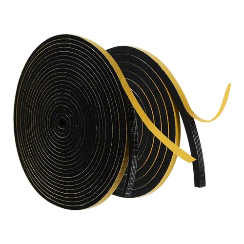 Vista 10 de Cinta de espuma de alta densidad, tira de sellado impermeable, tiras CR de neopreno, adhesivo de una sola cara, sello de EVA 1 pulgada de ancho x