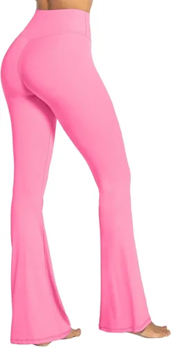 Vista 6 de Sunzel Womens Flare Leggings with Tummy Control Crossover Waist and Wide Leg