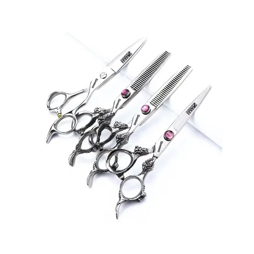 Vista 5 de Cortapelos profesionales de acero inoxidable - 6/7/7.5/8/9 pulgadas, para peluqueros