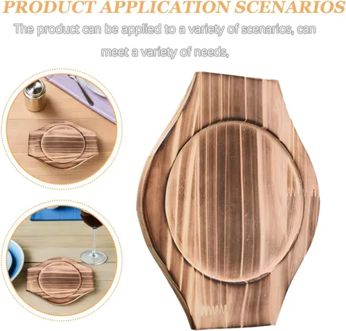 Vista 7 de Dolsot - Cuenco de piedra coreana con base de madera, 2 piezas, cuenco de bibimbap coreano, tapete de madera, olla para olla caliente