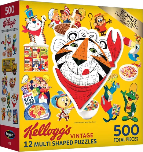 Vista 3 de RoseArt - Mini Shaped - Kellogg's - Rompecabezas de 500 piezas para adultos