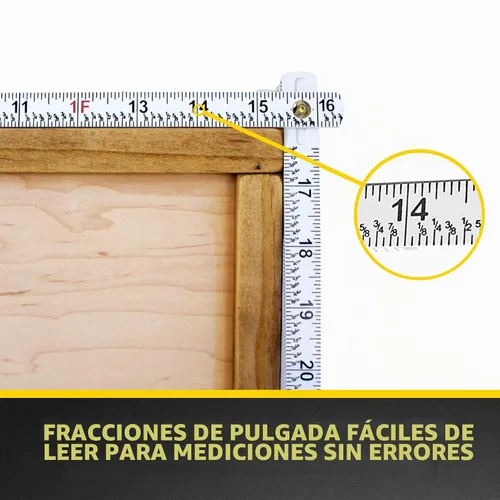 Vista 3 de Regla plegable de carpintero de Perfect Measuring Tape Co. FR-72, construcción ligera de compuesto (regla plegable de yarda) con fracciones