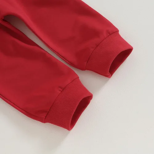 Vista 7 de DSORVICD Conjunto de sudadera de manga larga con estampado de letras para bebé niña y niño, 2 piezas, ropa de otoño e invierno