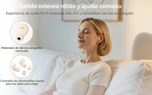 Vista 4 de Auriculares de dormir más pequeños para dormir de lado, [versión actualizada 2026] Auriculares inalámbricos ultra cómodos y ligeros para orejas