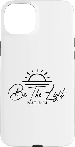 Vista 9 de Dichos cristianos y versos de la Biblia Mateo 5,14 Funda para iPhone 16