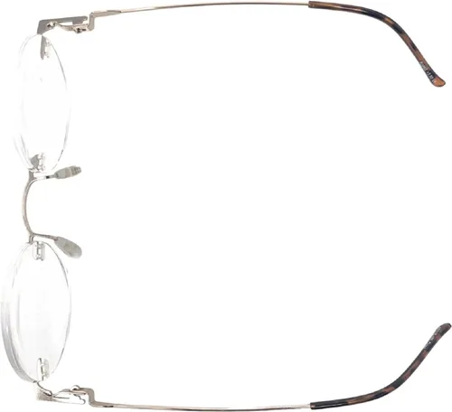 Vista 4 de The Steve, lentes de lectura sin montura totalmente redondos, lectores circulares unisex
