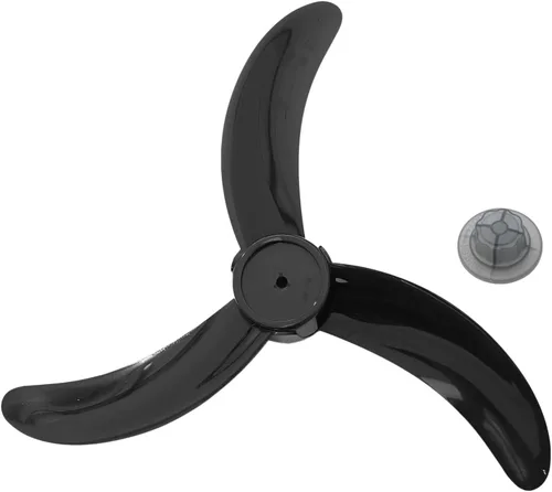 Vista 9 de dPois Hoja de ventilador de plástico hojas universal para el hogar, pedestal de pie para ventilador de mesa, pieza de repuesto con cubierta de Negro