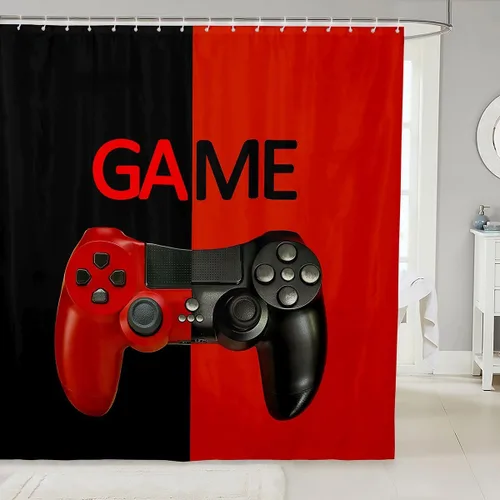 Vista 133 de Feelyou Cortina de ducha con diseño de gato para decoración de baño, bonita cortina de baño para puestos de bañeras, accesorios de baño divertidos