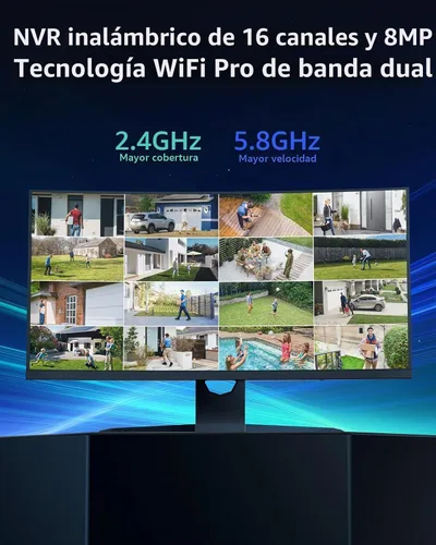Vista 2 de ANNKE 16CH 4K NVR with 4 x 3MP Outdoor Wireless Security Camera System, 1TB