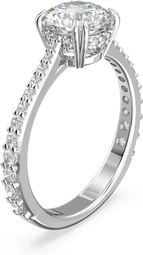 Vista 2 de SWAROVSKI Constella Ring Set Collection Clear Crystals Rhodium Tone Finish