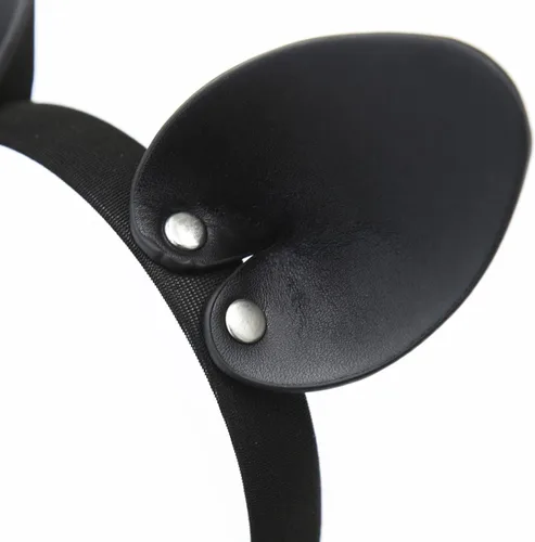 Vista 4 de Diadema de oreja de murciélago negra para niñas y niños, accesorio de disfraz de Halloween