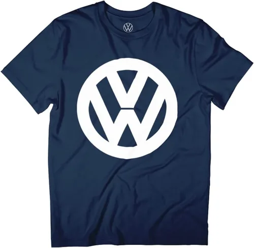 Vista 8 de Volkswagen Camiseta clásica negra con logotipo de VW para hombre