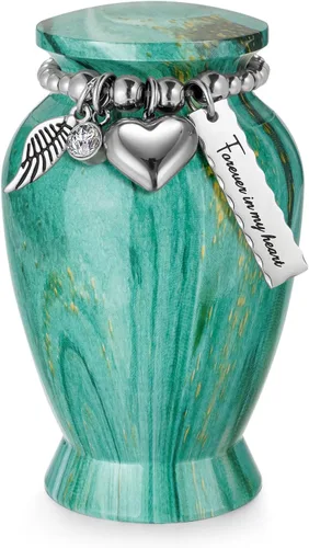 Vista 12 de SOITIS Customized Small Urns for Human Ashes Keepsake, 2.83 Inches Memorial Urn for Women Men, Aluminum Cremation Urns for Human Ashes - Engraving