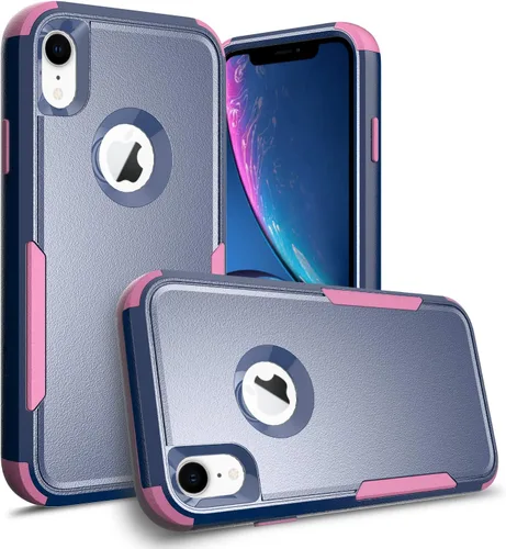 Vista 14 de Funda compatible con Apple iPhone XR, resistente [negra y negra] con [a prueba de golpes] [a prueba de caídas] fundas protectoras para iPhone XR