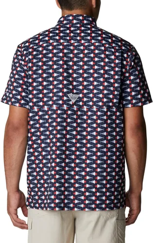 Vista 2 de PFG Super Slack Tide Camp - Camiseta para hombre, color gris