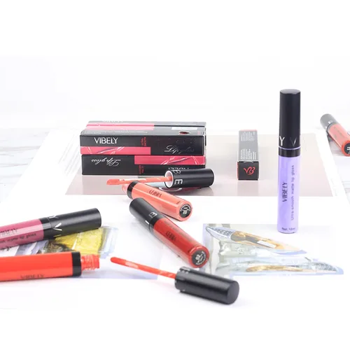 Vista 4 de Esmalte de labios de copa antiadherente mate de 11 colores, brillo de labios no decolorante, lápiz labial de 0.34 onzas líquidas