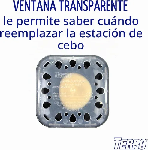 Vista 6 de TERRO T500SR - Estaciones de cebo para cucarachas multisuperficie para interiores, 12 estaciones de cebo, color negro