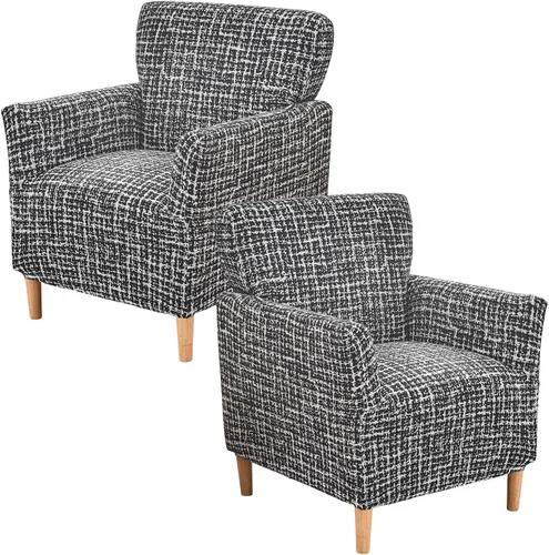 Vista 69 de Fundas de jacquard para sillón de banquete, fundas suaves para sillón de 1 pieza, fundas elásticas para silla de sala de estar, antideslizantes