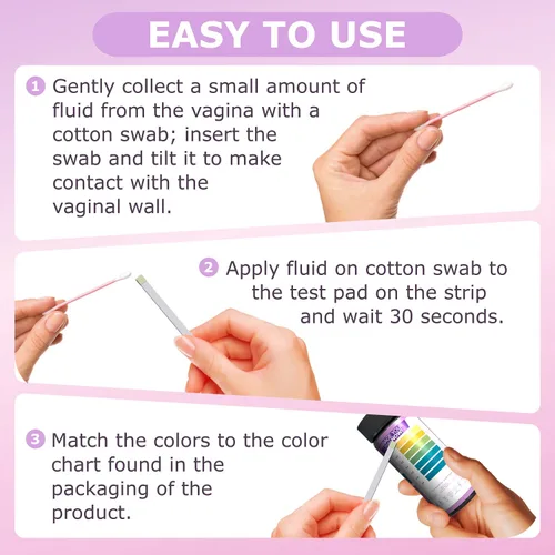 Vista 6 de Just Fitter Tiras de prueba de equilibrio de pH vaginal. Kit de bienestar personal para mujeres. Apoya la higiene femenina, la conciencia