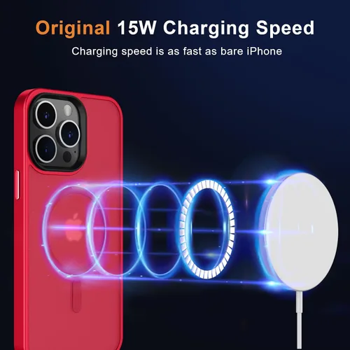 Vista 612 de MOCCA - Funda magnética resistente para iPhone XR de 6.1 pulgadas, compatible con MagSafe, funda con protección contra caídas de grado militar