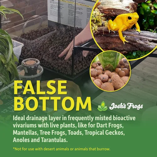 Vista 2 de Josh's Frogs Fondo Falso - Bolas de arcilla expandida LECA (4 Quarts)