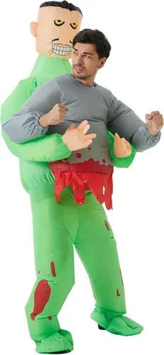 Vista 4 de DeHasion Disfraz inflable de Halloween para Navidad, disfraz inflable de Navidad para adultos, NavidadHalloween